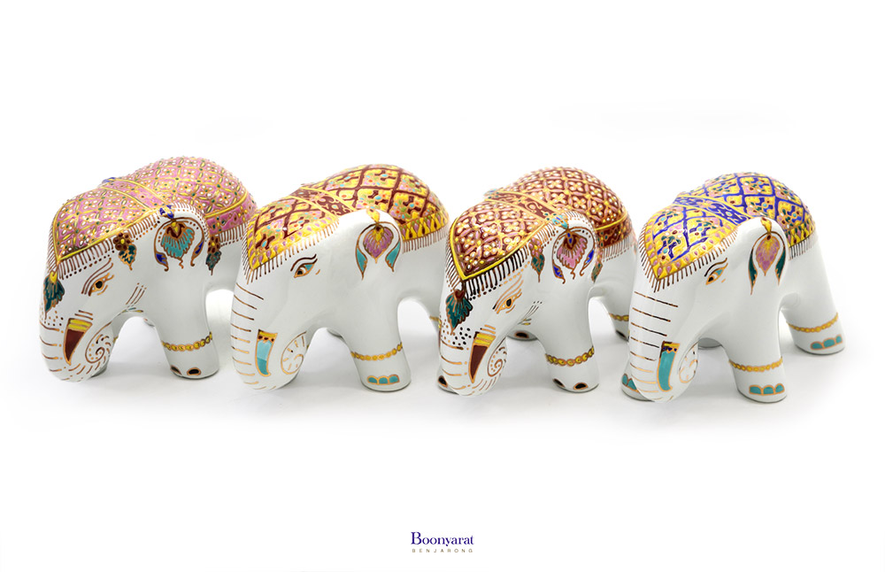 Boonyarat Benjarong Elephant souvenir 