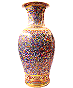 24 Inch thai benjarong vase Phut-Tan pattern