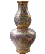 24 Inch Flower vase, Key-Yark pattern, matte skin.