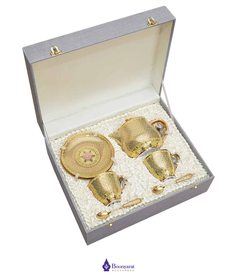 Benjarong teaset thai souvenir