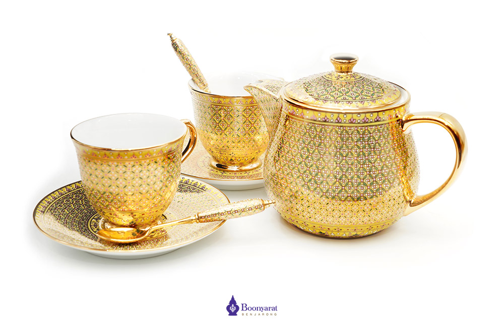 Benjarong teapotthai souvenir