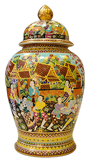 17 Inch Toh Pru jar festival pattern.