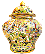 14 Inch Toh-Pru-Paan Jar Kin-Na-Ree pattern