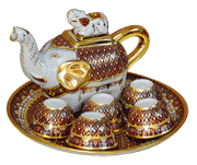 Elephant teaset in Yod-Tien pattern