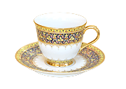 Benjarong coffee cup half pattern