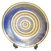 16 Inches Benjarong Show plate in fully Pi-Kul-Thong pattern