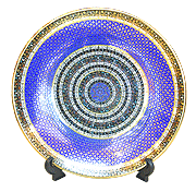 13.5 Inches Benjarong Show plate in fully Pi-Kul-Thong pattern