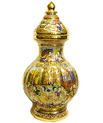 16 Inch Su-Kho-Thai jar Song-Karn culture pattern shiny skin.