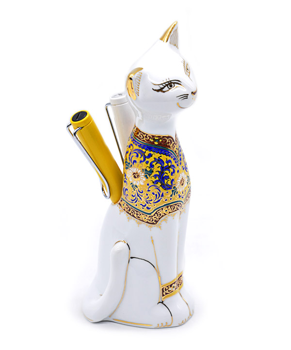 Cat benjarong for pen holder