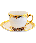 Coffee cup border pattern (louk-khran)