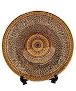 12 Inches show plate in Key-Yark pattern ,Blue Tone
